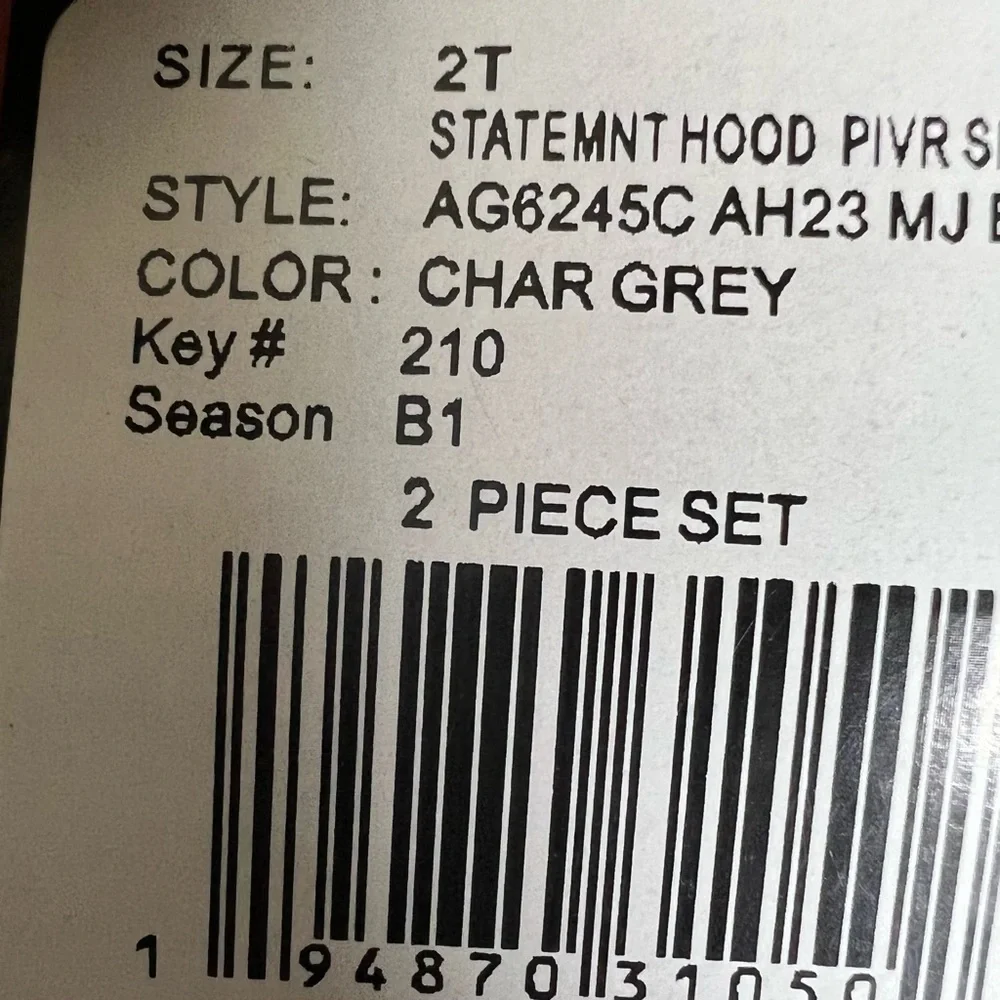 Adidas Gray Blue Boys 2 Piece Sweatpants Set NWT Casual Lounge Walking 2T